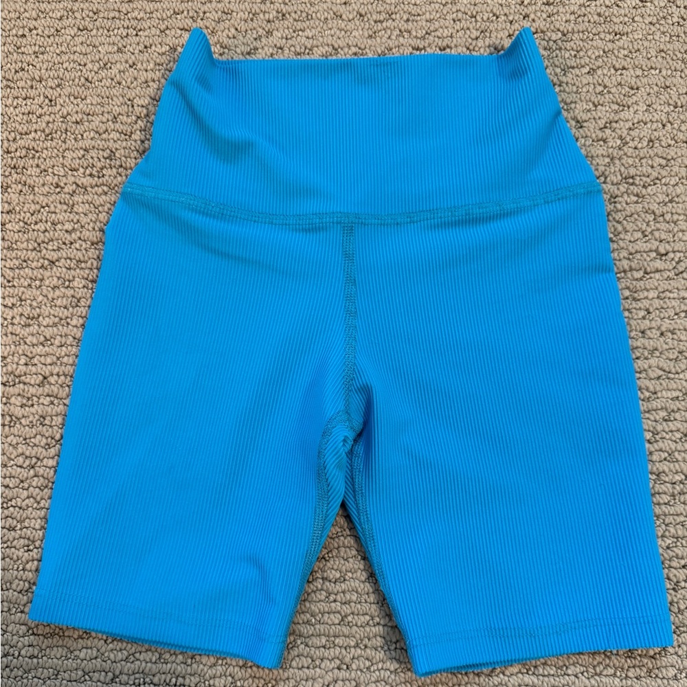 Five Dancewear Ribbed Blue Shorts size YXL